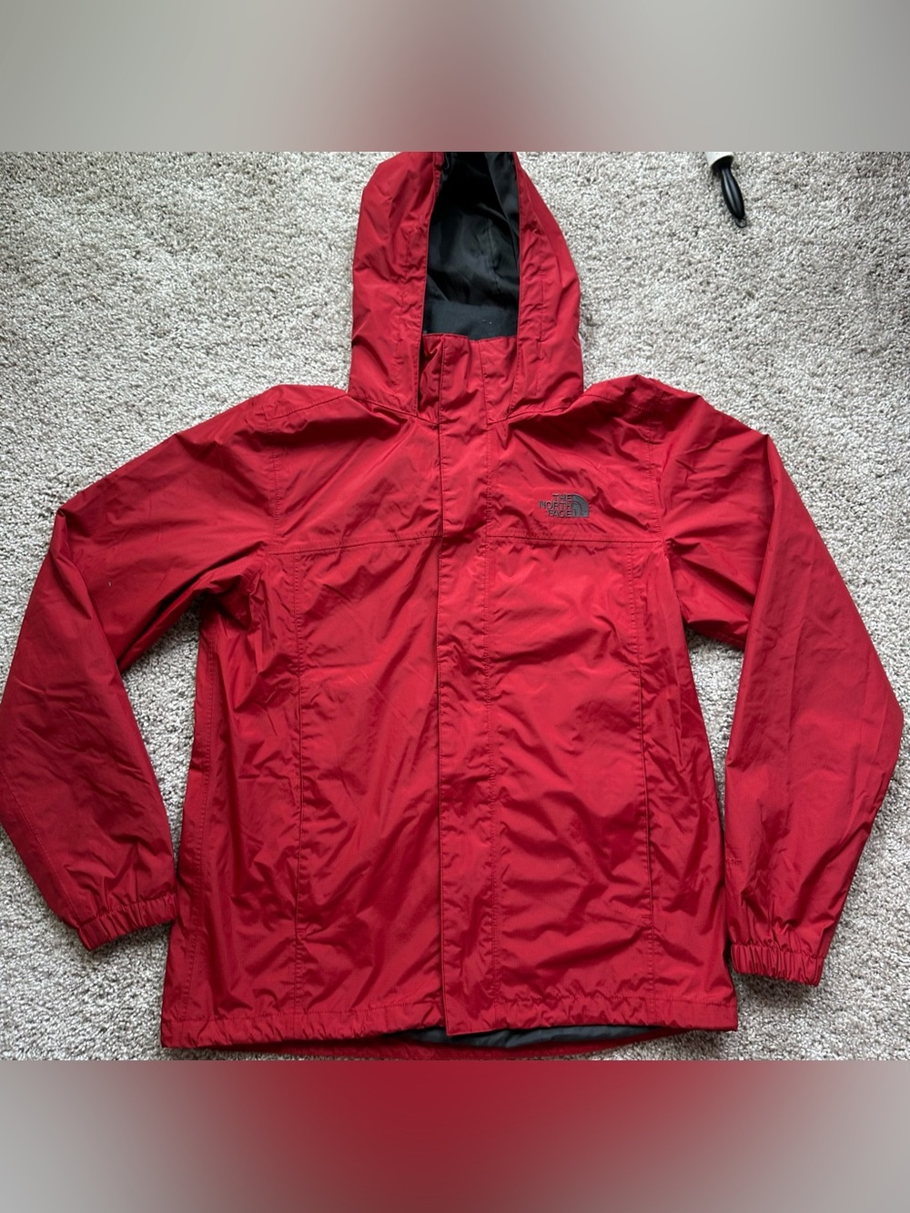 The North Face Mens Resolve 2 Waterproof Jacket Red Hooded Rain Shell NF0A2VD5 M